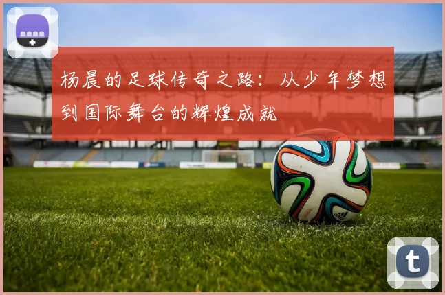 杨晨的足球传奇之路：从少年梦想到国际舞台的辉煌成就
